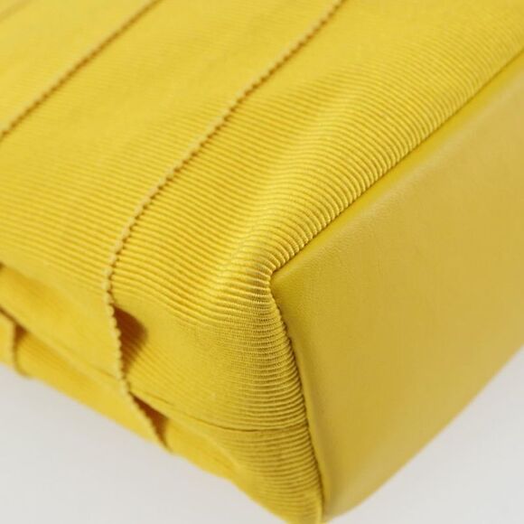 Salvatore Ferragamo Vala Handbag Nylon Yellow Nylon Handbag (Pre-Owned) - Picture 11 of 16